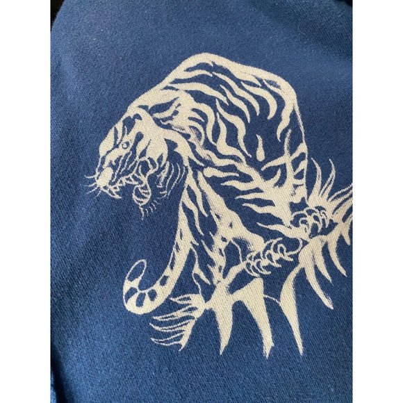 Ed Hardy Y2K Zip Front Sweatshirt Blue XL - Picture 4 of 8